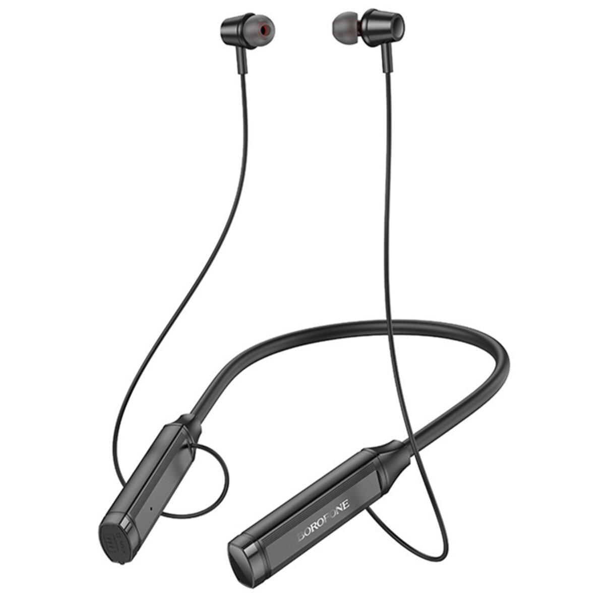 Бездротові навушники BOROFONE BE66 Motor neck-mounted BT headset Black