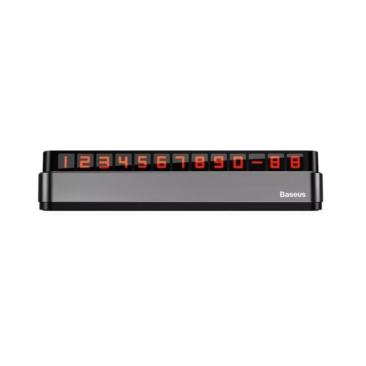 Паркувальна карта Baseus Moonlight Box Series Temporary Parking Number Plate Dark gray