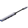 Хаб USB 3.1 Type-C -> 3xUSB-A 2.0,1xUSB-A 3.0  Gray ColorWay, фото 10