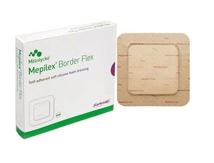 Mepilex Border Flex 15x15 cm • 6x6 in - універсальна Багатофункціональна губчаста пов'язка