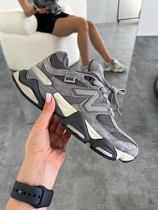 Кросівки New Balance 9060 Joe Freshgoods Dark Gray Нью Беланс 9060 сірі замша демісезон демісезон унісекс, фото 1