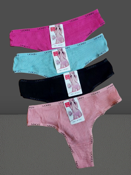 Труси стрінги жіночі бавовна стрейч №3311 р.42-44 46 48.От 6шт по 28грн., фото 1