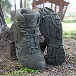 Тактичні черевики берці LOWA Zephyr GTX MID TF, Ranger green (олива), фото 2