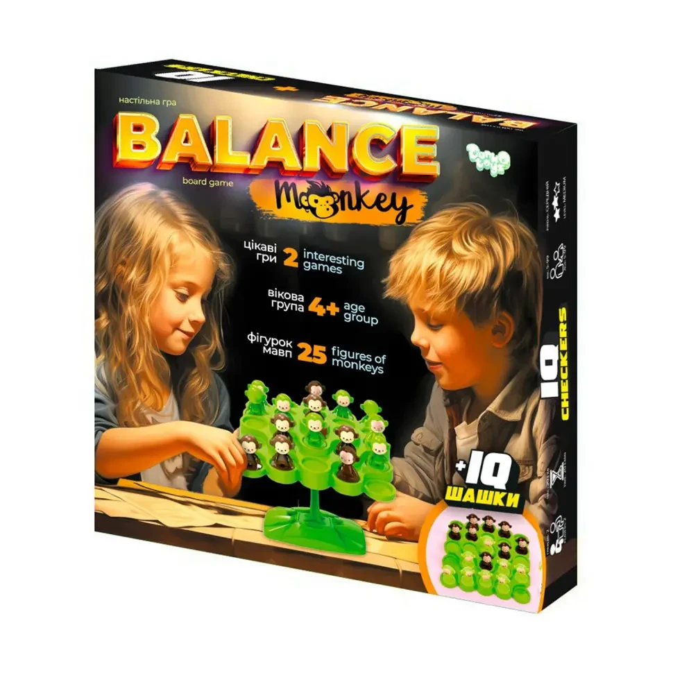 Гра розвиваюча Danko Toys "Balance Monkey" (Укр) (BalM-01), фото 1
