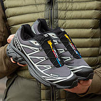 Зимові Чоловічі Кросівки Salomon XT-6 Advanced Gore-Tex Grey / Саломон ХТ-6 Адванст Гор Текс Сірі з Чорним, фото 4