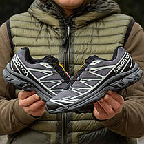 Зимові Чоловічі Кросівки Salomon XT-6 Advanced Gore-Tex Grey / Саломон ХТ-6 Адванст Гор Текс Сірі з Чорним, фото 3