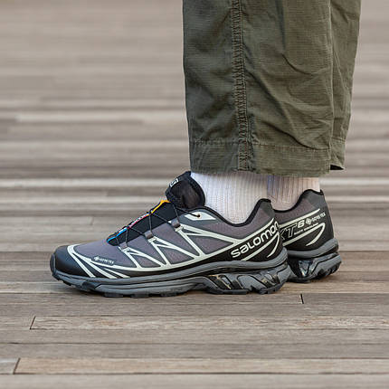 Зимові Чоловічі Кросівки Salomon XT-6 Advanced Gore-Tex Grey / Саломон ХТ-6 Адванст Гор Текс Сірі з Чорним, фото 1