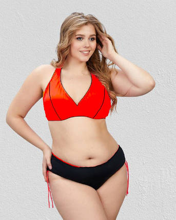 Купальник Samegame Нонна 22019 коралл(В НАЛИЧИИ ТОЛЬКО 48 50 52 54 56 УКР р-ры), фото 1