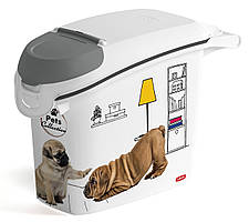 Контейнер для сухого корму Curver 15 л 6 кг (03883-E27) з малюнком собак