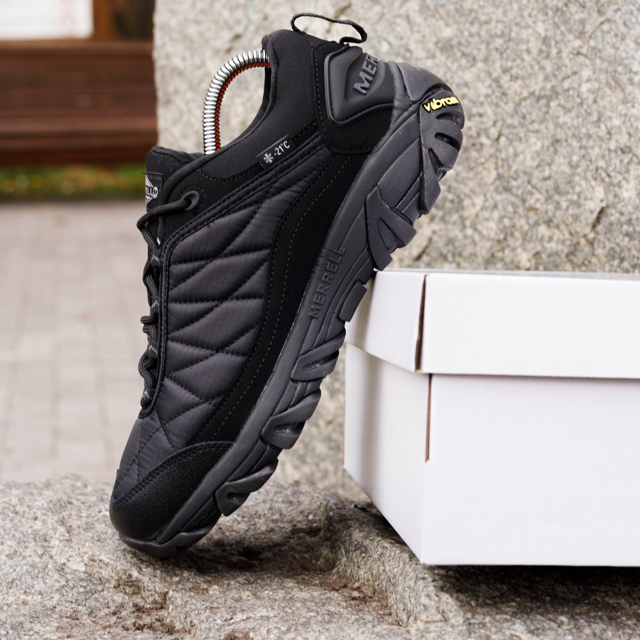 РОЗПРОДАЖ!! ТЕРМО Зимові Кросівки Черевики Merrell повністю чорні