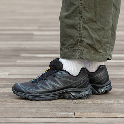 Зимові Чоловічі Кросівки Salomon XT-6 Advanced Gore-Tex All Black / Саломон ХТ-6 Адванст Гор Текс Олл Чорні, фото 1