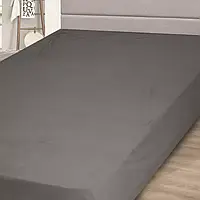 Простынь флисовая на резинке серая 160х200х20 см, флисовая простынь от производителя Ярослав Украина