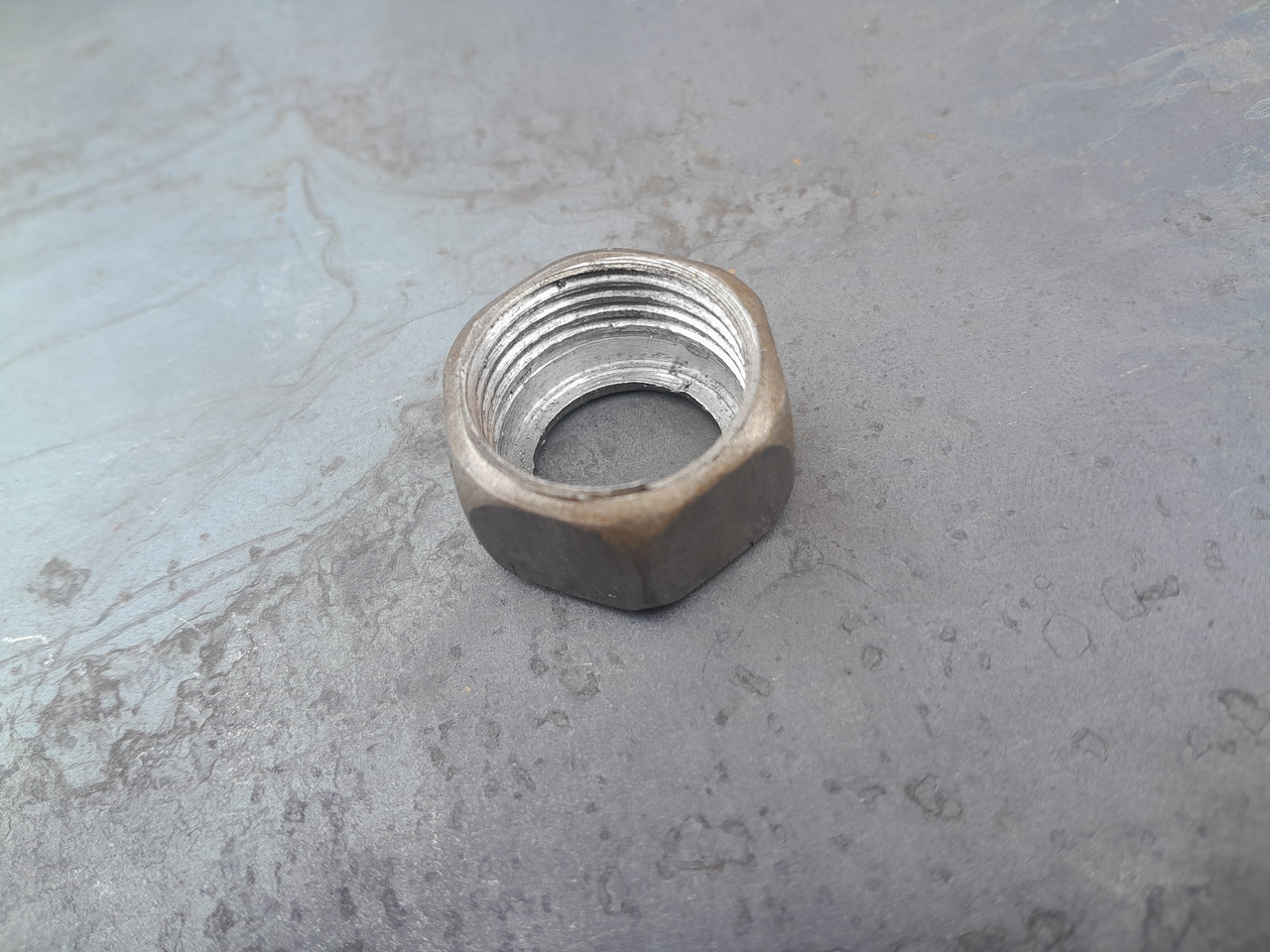 Гайка 1/2 пів дюймова гнучкої підводки шлангів сталева, фото 1