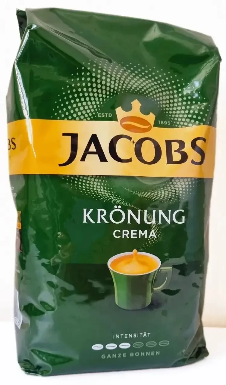 Кава в зернах Jacobs Kronung Crema 1000г
