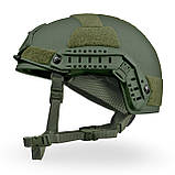 Балістичний шолом HC ECLIPSE GEN 2 helmet system UMHWPE NIJ IIIa олива, фото 2