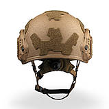 Балістичний шолом SHC BURAN 3.0 Helmet KEVLAR NIJ III a койот, фото 3