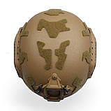 Балістичний шолом SHC BURAN 3.0 Helmet KEVLAR NIJ III a койот, фото 4