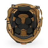 Балістичний шолом SHC BURAN 3.0 Helmet KEVLAR NIJ III a койот, фото 5