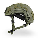 Балістичний шолом SHC BURAN 3.0 Helmet KEVLAR олива, фото 2