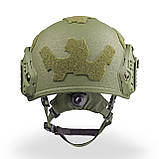 Балістичний шолом SHC BURAN 3.0 Helmet KEVLAR олива, фото 5