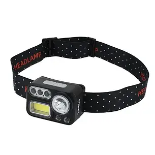 Яскравий акумуляторний налобний ліхтар на голову Andowl Q TD209 водонепроникний фонарик, фото 1