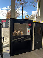 Опалювальна камінна піч тривалого горіння, буржуйка на дровах для заміського будинку Hitze LUPO M