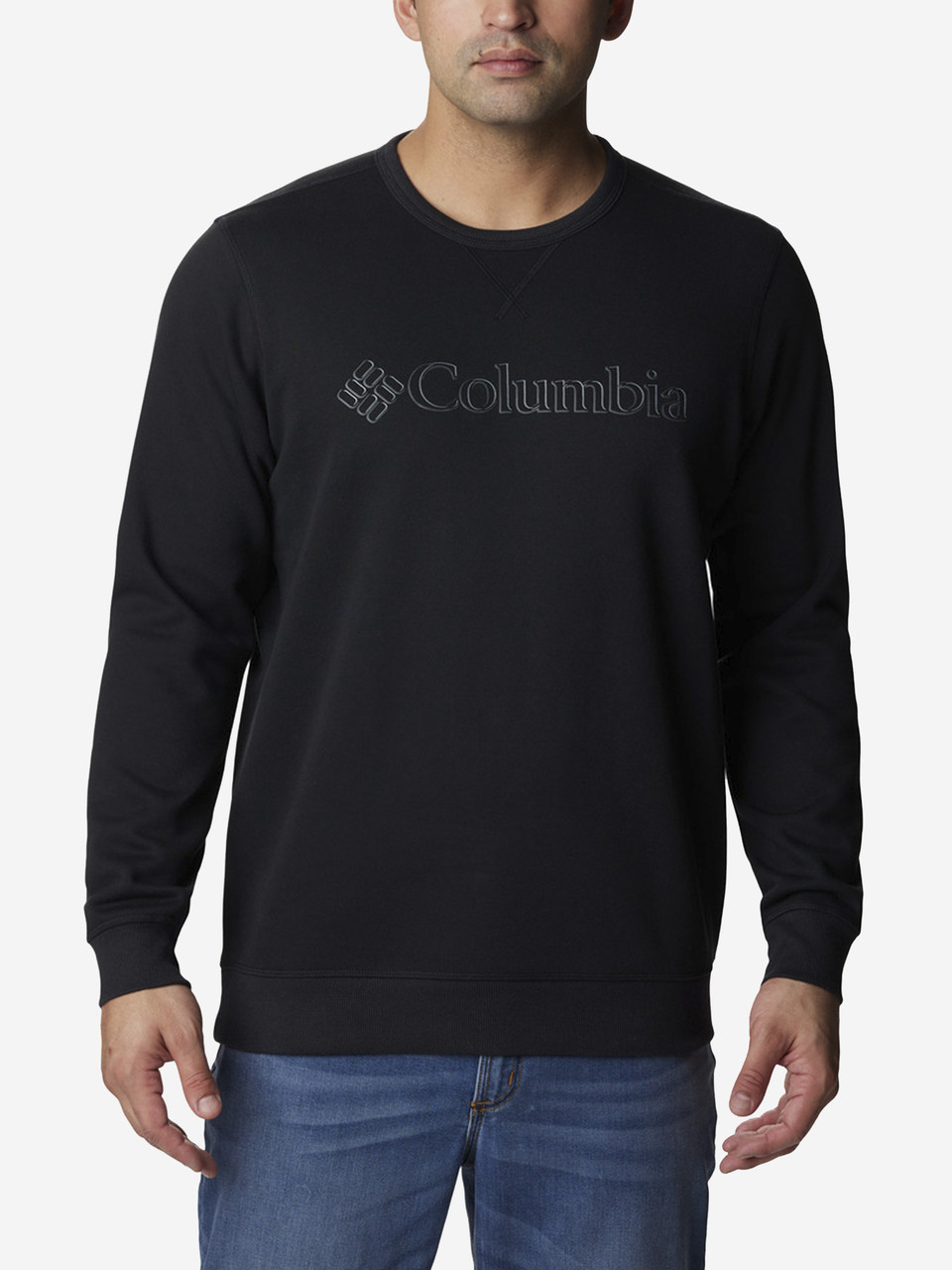 Світшот чоловічий Columbia Logo Fleece Crew, Чорний, 46