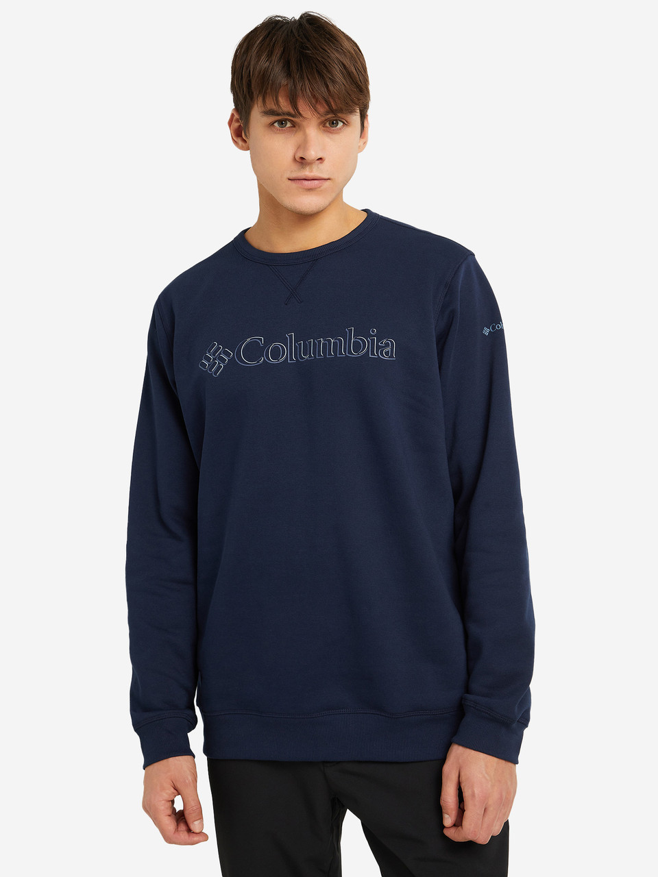 Світшот чоловічий Columbia Logo Fleece Crew, Синій, 46