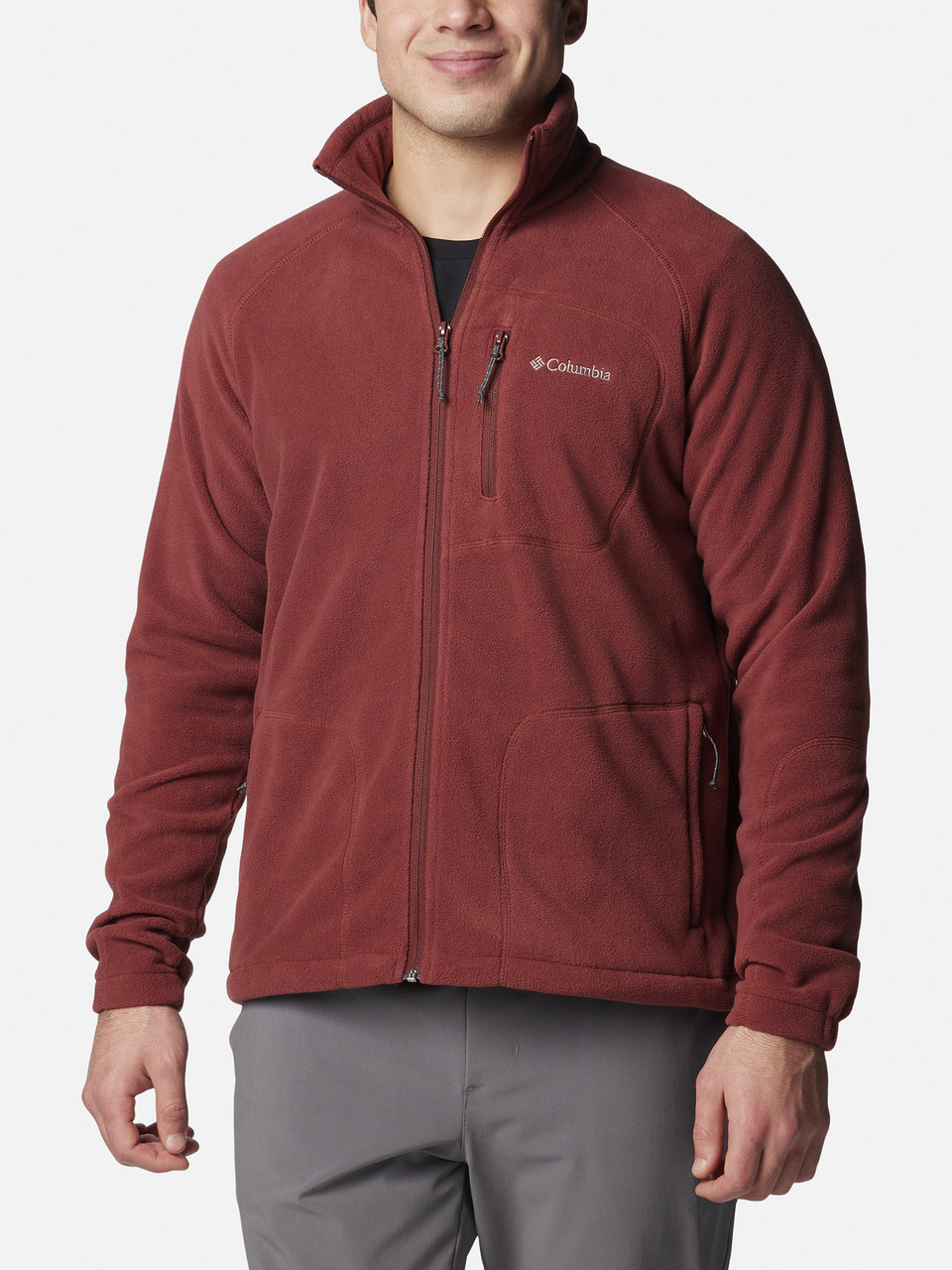 Джемпер чоловічий Columbia Fast Trek II Full Zip Fleece, Червоний, фото 1