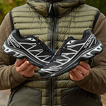 Зимові Чоловічі Кросівки Salomon XT-6 Advanced Gore-Tex / Саломон ХТ-6 Адванст Гор Текс Чорні із Сріблястим, фото 3
