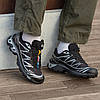 Зимові Чоловічі Кросівки Salomon XT-6 Advanced Gore-Tex / Саломон ХТ-6 Адванст Гор Текс Чорні із Сріблястим, фото 6