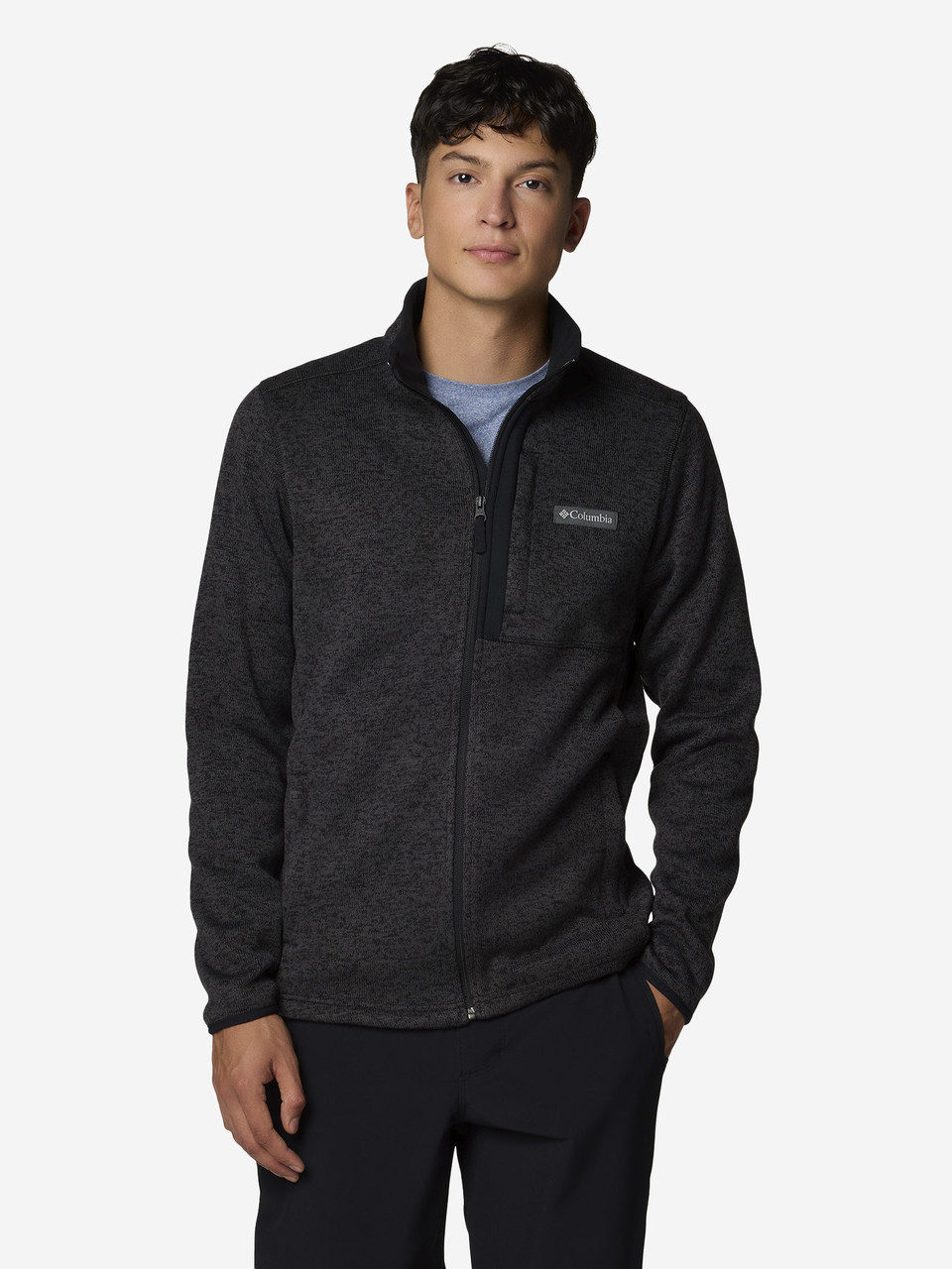 Джемпер флісовий чоловічий Columbia Sweater Weather™ Full Zip, Чорний, 46