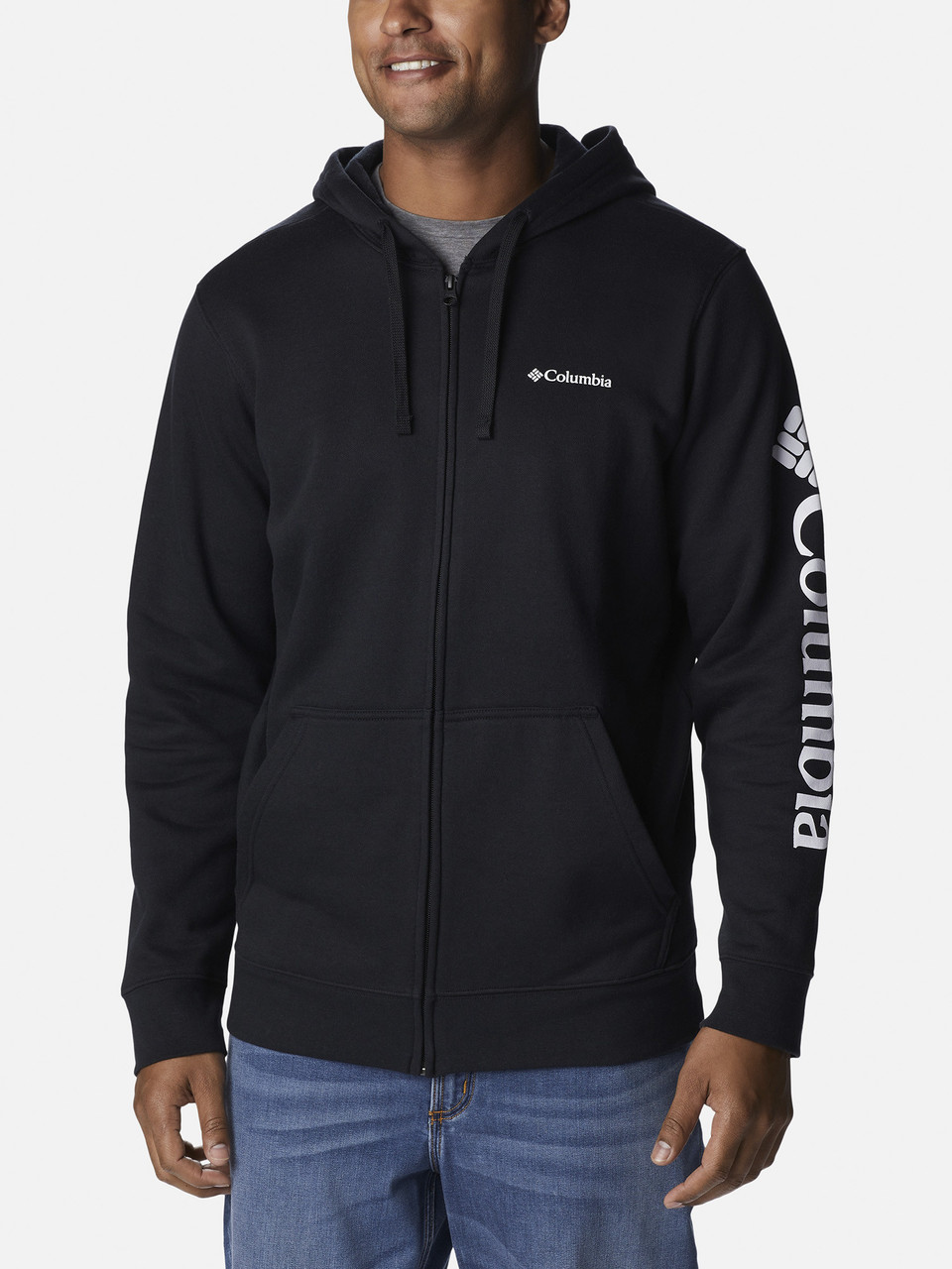 Толстовка чоловіча Columbia Beaumount™ Full Zip Hoodie, Чорний, 46