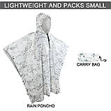 Маскхалат на сніг зимовий пончо білий мультикам, фото 5