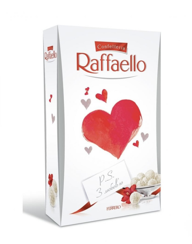Цукерки Raffaello з мигдальним горіхом Астуччіо, 80 г (Раффаелло)