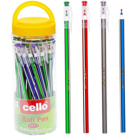 Ручка Cello олійна CL568L синя довга, фото 1