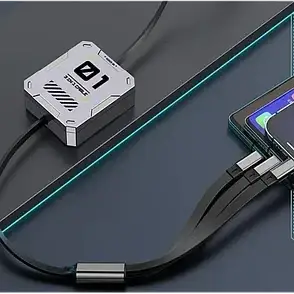 Кабель для зарядки 3 в 1 USB Type-C Micro USB та Lightning адаптер перехідник шнур трійний, фото 3