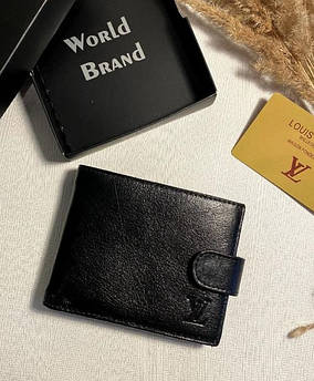 Гаманець чоловічий шкіряний брендовий Louis Vuitton, 11,5*9,5*3см, 940008