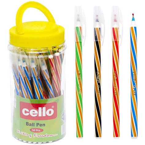 Ручка Cello олійна CL268L синя, довга, фото 1
