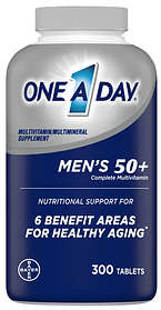 One-A-Day Men's 50+ Мультивітаміни для чоловіків віком від 50 років, 300 таблеток