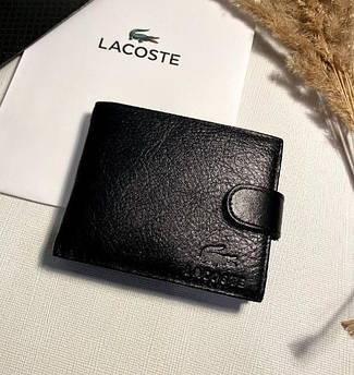 Гаманець чоловічий шкіряний брендовий Lacoste, 11,5*9,5*3см, 940010
