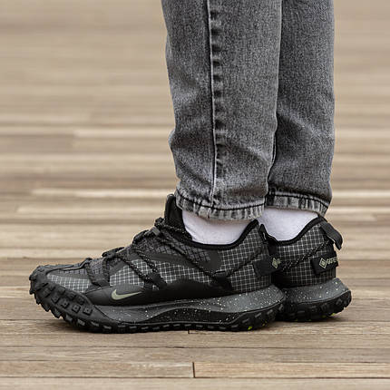Зимові Чоловічі Кросівки Nike ACG Mountain Fly Low Gore-Tex / Найк АСГ Маунтін Флай Гор Текс Низькі Чорні, фото 1