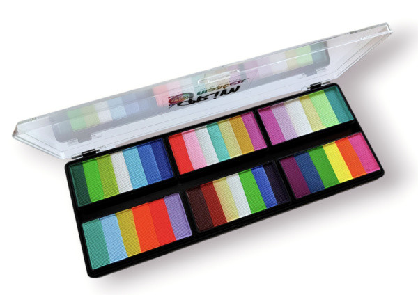 Палітра фарб для аквагриму GrimMaster Buenos Aires 6 x 25G