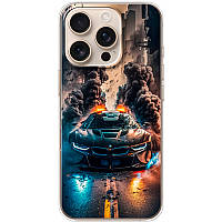Чохол Силіконовий з Картинкою на iPhone 16 Pro (Машина BMW i8)