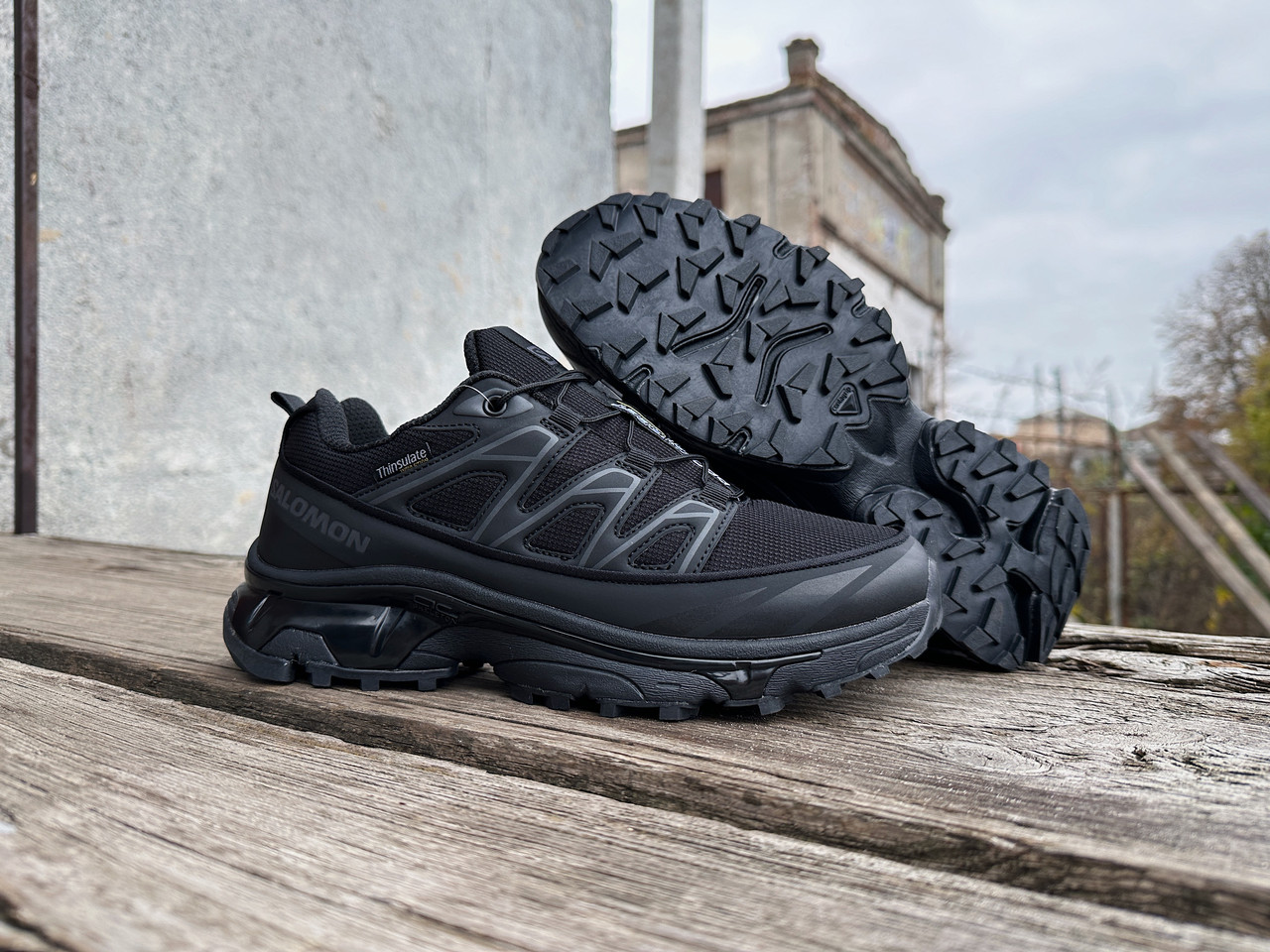 Чоловічі термо кросівки Salomon XT-6 Gore-Tex Black чорні водонепроникні