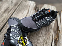 Чоловічі термо кросівки Salomon XT-6 Gore-Tex Grey сірі водонепроникні, фото 6