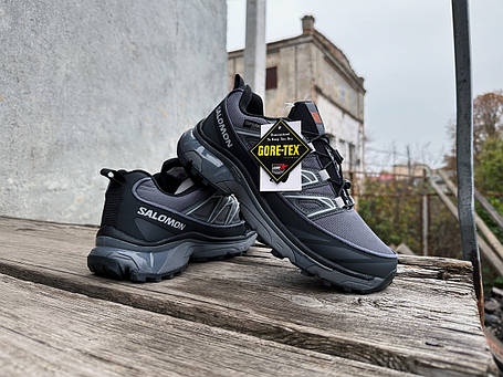 Чоловічі термо кросівки Salomon XT-6 Gore-Tex Grey сірі водонепроникні, фото 1