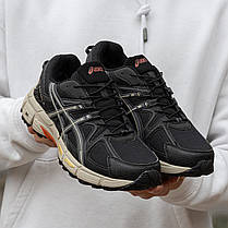Зимові Чоловічі Кросівки Asics Gel-Kahana 8 Gore-Tex Black / Асікс Гел-Кахана 8 Гор Текс Чорні з Бежевим, фото 4