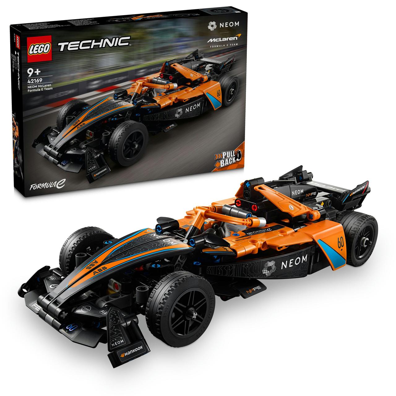 LEGO TECHNIC Автомобіль для перегонів NEOM McLaren Formula E.  42169 452 дет. 28.2 x 5.5 x 26.2 cm, фото 1
