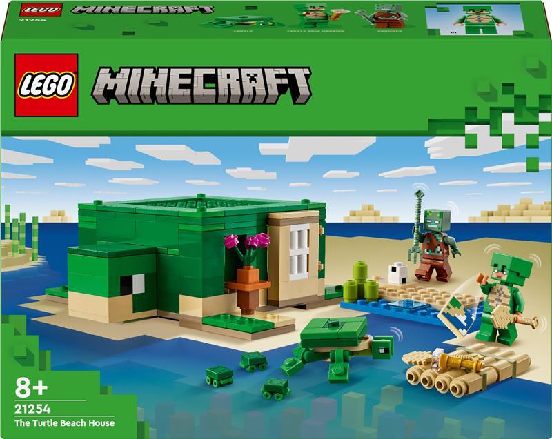 LEGO MINECRAFT 21254 Пляжний будинок у формі черепахи, 206 дет, 26.2 x 4.6 x 19.1 cm